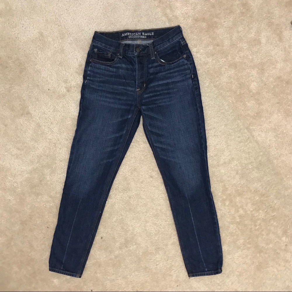 Hi-Rise Vintage Blue Jeans